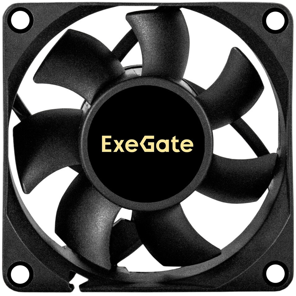 Вентилятор для корпуса ExeGate EX07015B3P черный, 70 мм, 3000 об/мин, 27 дБ, 3 pin