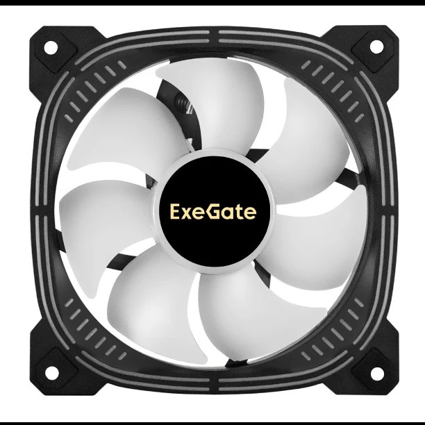 Вентилятор для корпуса ExeGate EX12025H3P4PSU-PWM.ARGB черный, 120 мм, 1800 об/мин, 26 дБ, 4 pin