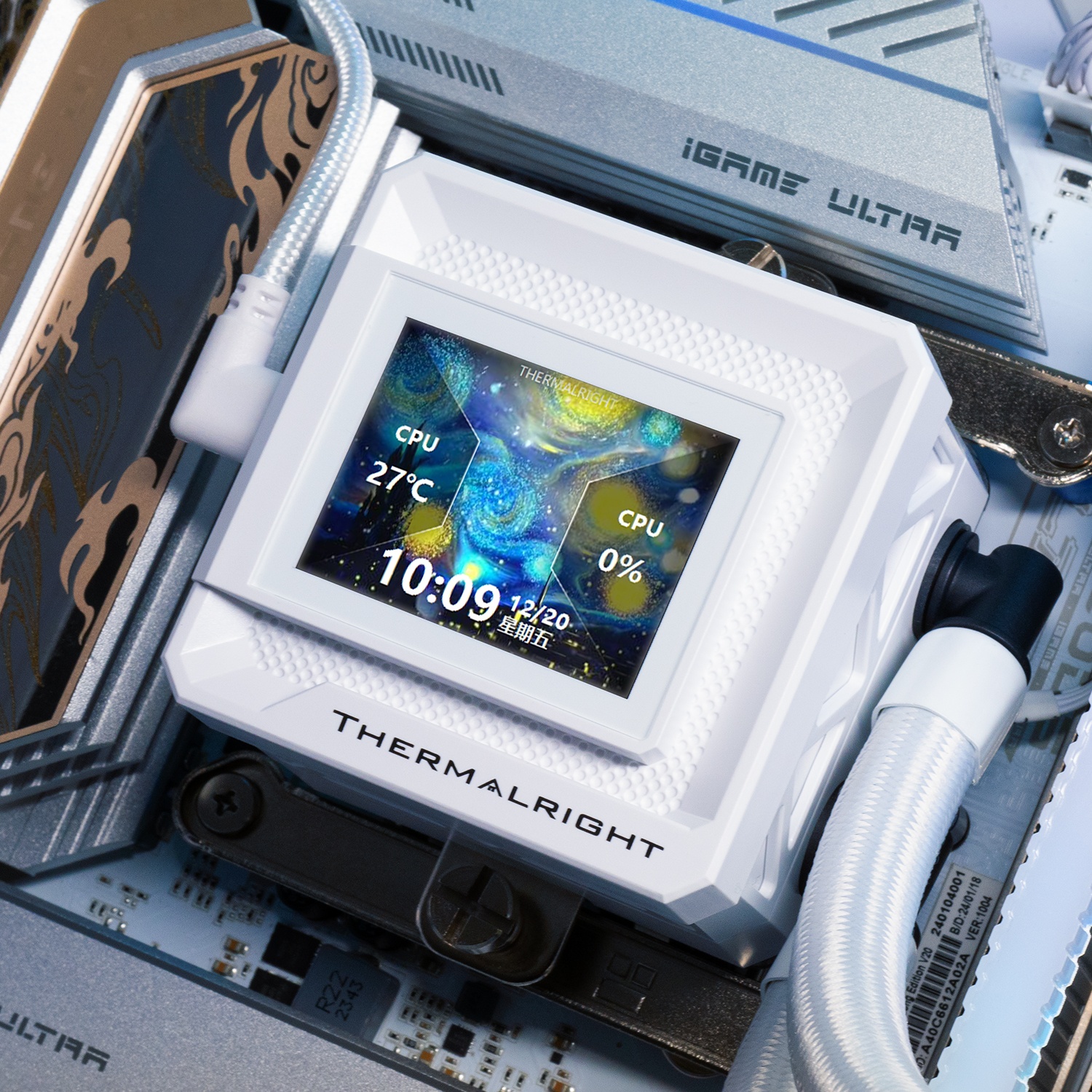 Водяное охлаждение для процессора Thermalright Frozen Warframe SE 240 ARGB White (240mm, LED temp.,