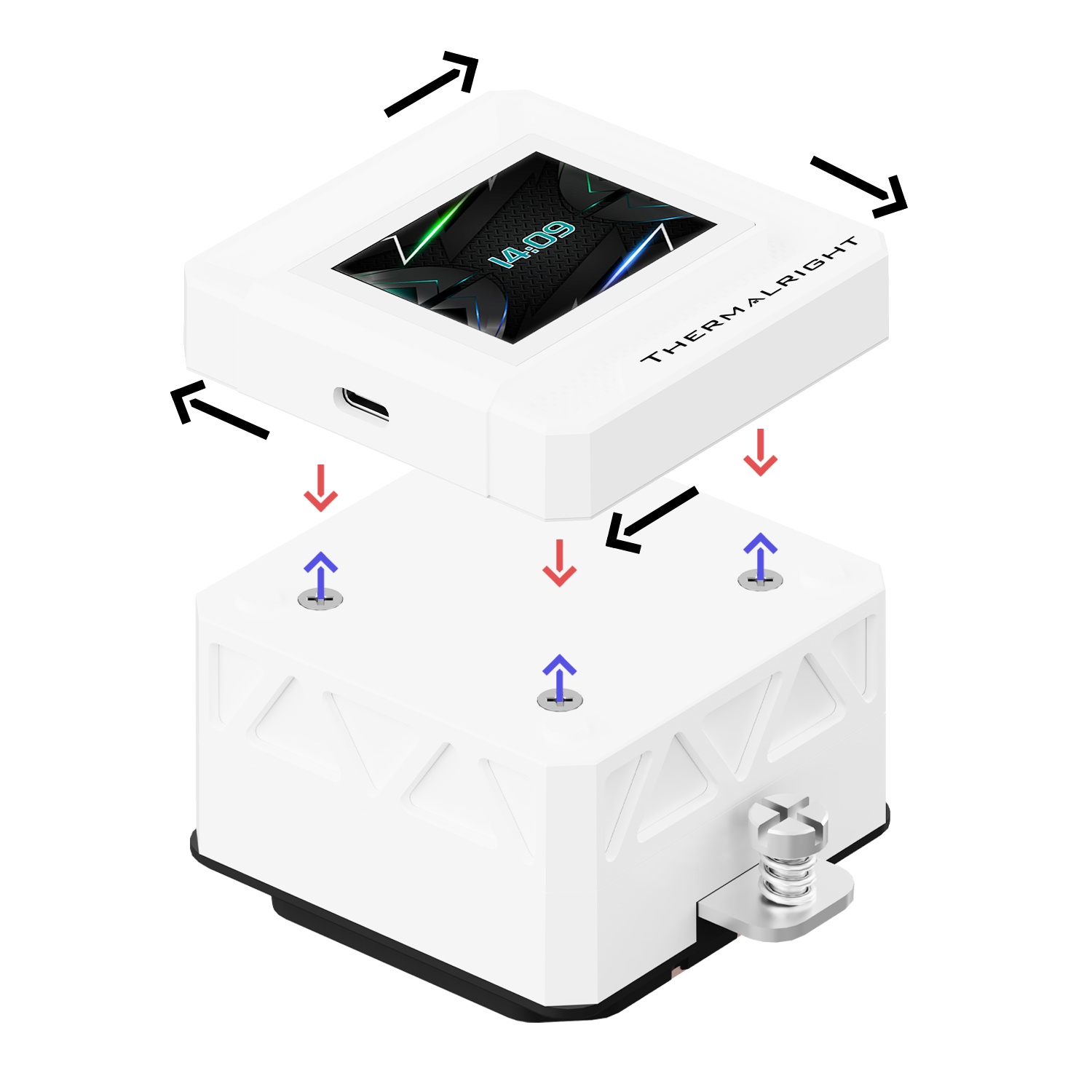 Водяное охлаждение для процессора Thermalright Frozen Warframe SE 240 ARGB White (240mm, LED temp.,