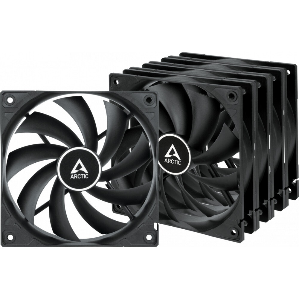 Комплект вентиляторов для корпуса Arctic F12 Value pack черный, 120 мм, 1350 об/мин, 22.5 дБ, 3 pin