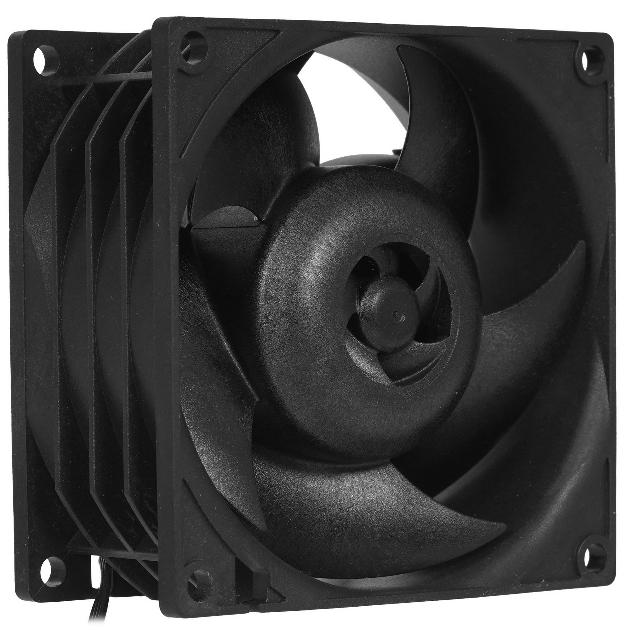 Комплект вентиляторов для корпуса Arctic S8038-7K (4 Pack) черный, 80 мм, 7000 об/мин, 4 pin