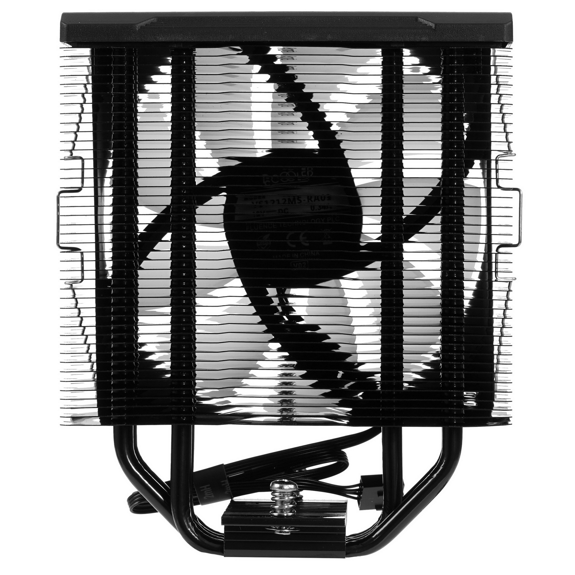 Кулер PCCooler Paladin EX400S черный 120мм алюминий+медь 1800rpm 28.6db 4-pin 180W 157мм