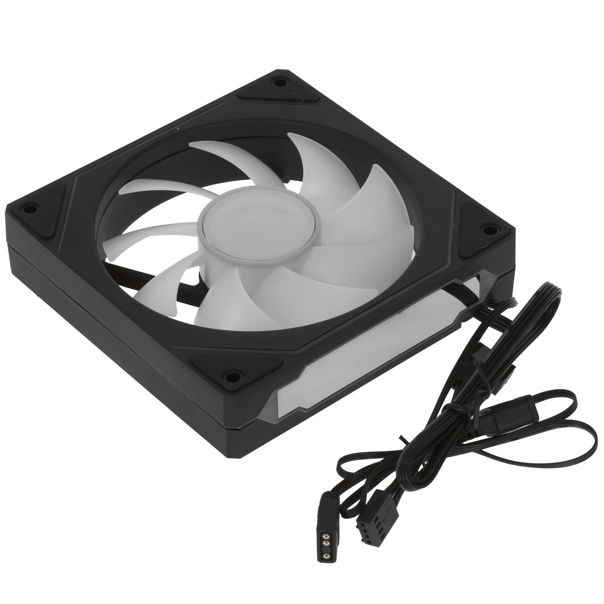 Вентилятор для корпуса Aerocool / Formula Floe 12BK ARPW ARGB черный, 120 мм, 1500 об/мин, 26.8 дБ,