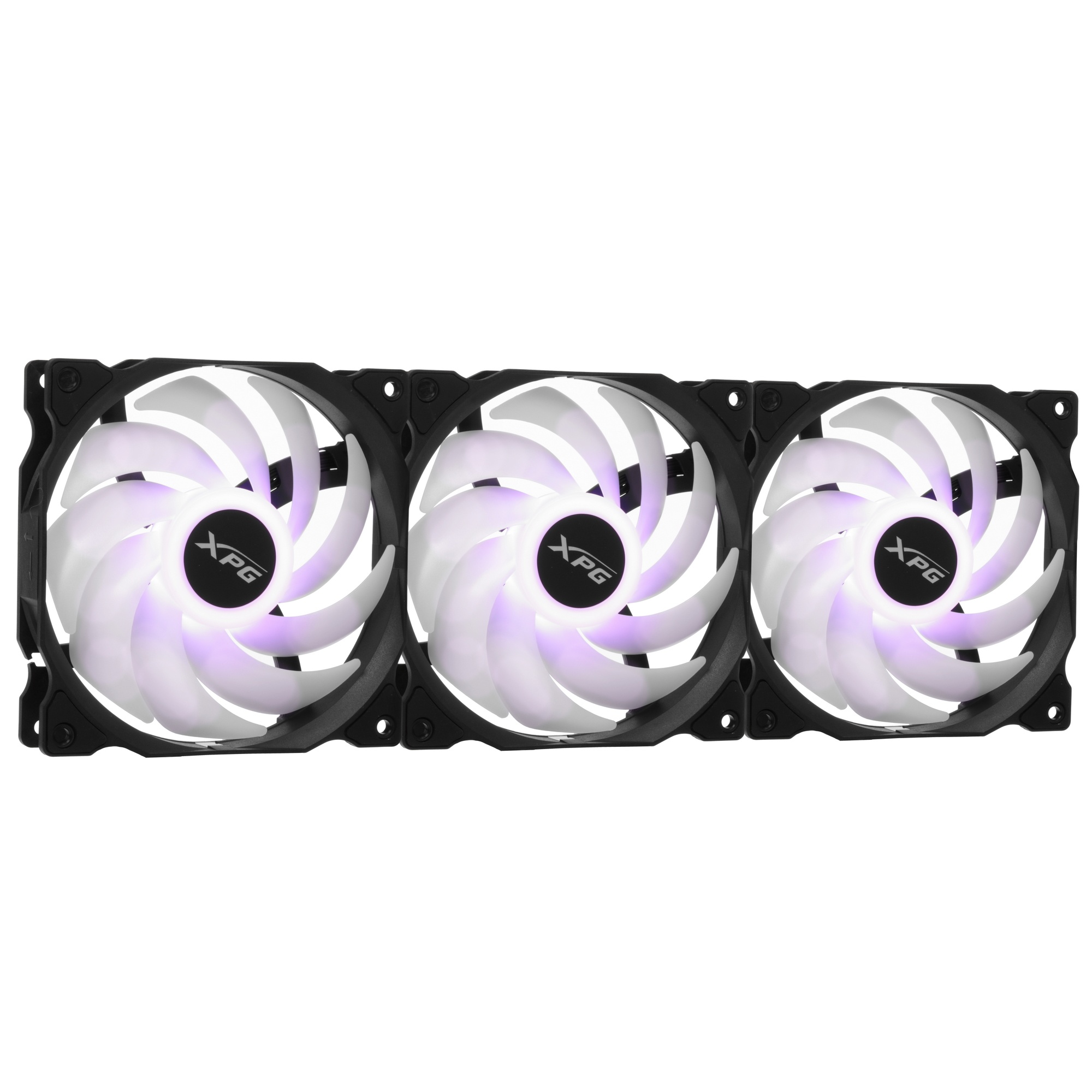 Комплект вентиляторов для корпуса ADATA XPG VENTO 120 ARGB PWM черный, 120 мм, 1850 об/мин, 21 дБ, 4