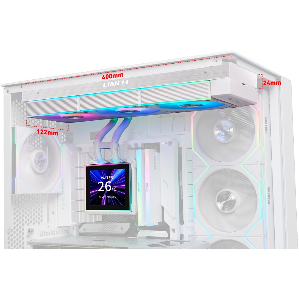 СВО для процессора LIAN LI Galahad II Trinity G89.GA2T36INW.00 белый 120мм алюминий+медь 2100rpm 29d
