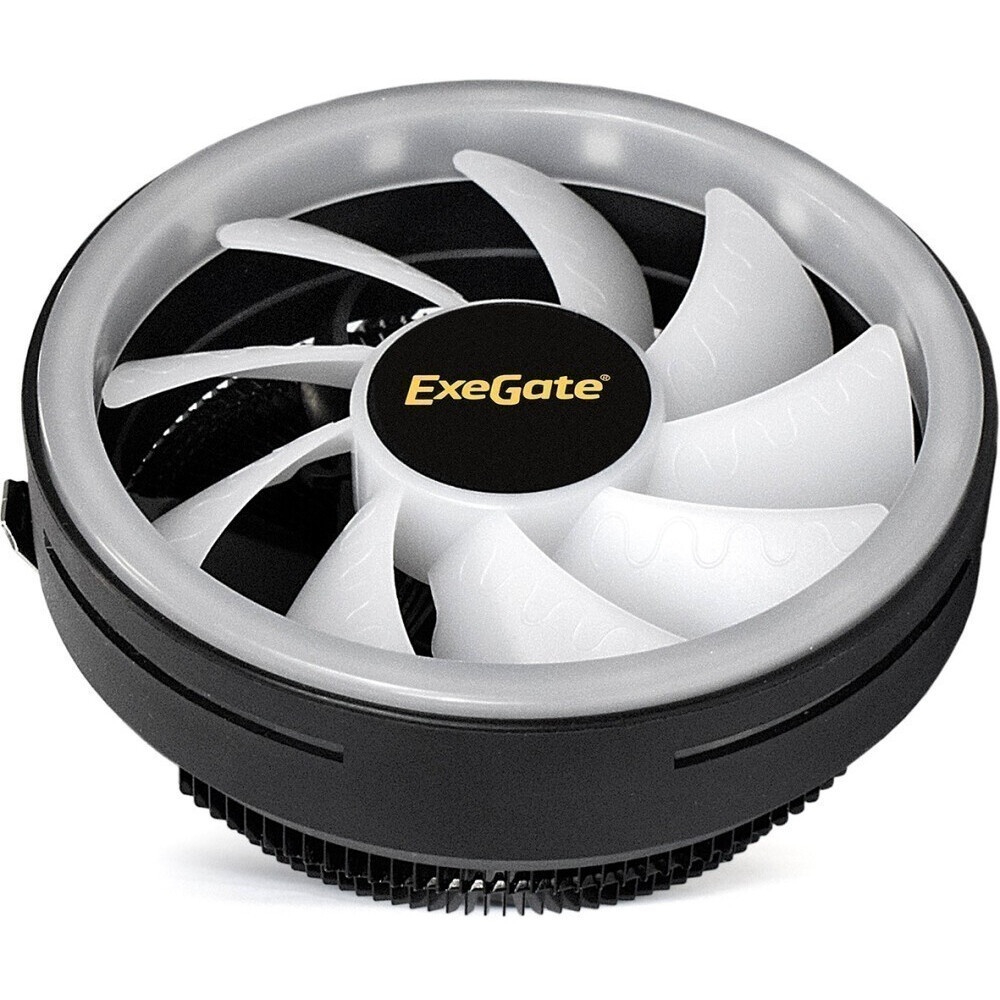 Кулер для процессора ExeGate Dark Magic EE126M-PWM.RGB черный, 120 мм, алюминий, 2000 об/мин, 24 дБ,