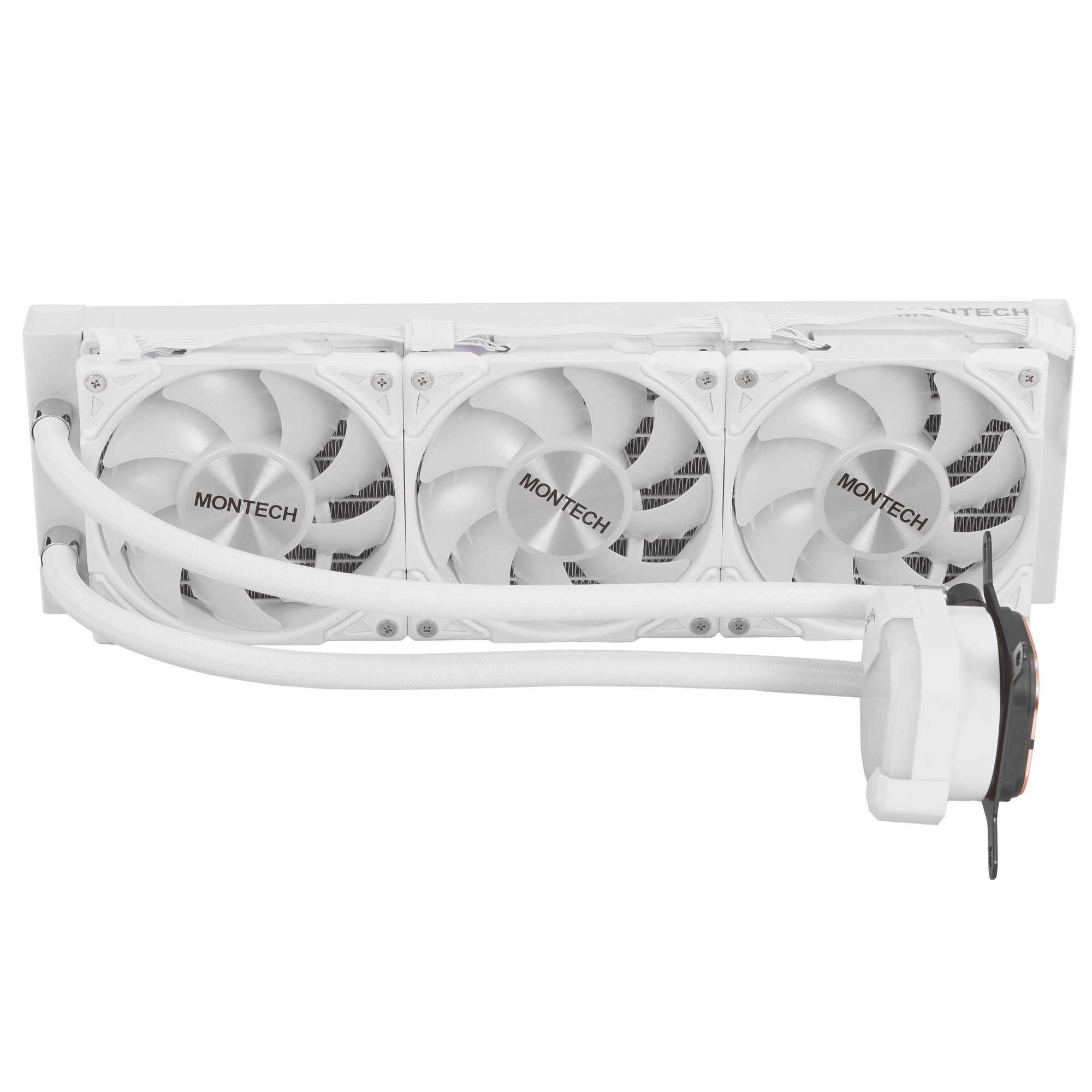Система водяного охлаждения Montech HyperFlow 360 ARGB белый 120мм алюминий+медь 29.1db 4-pin 320W