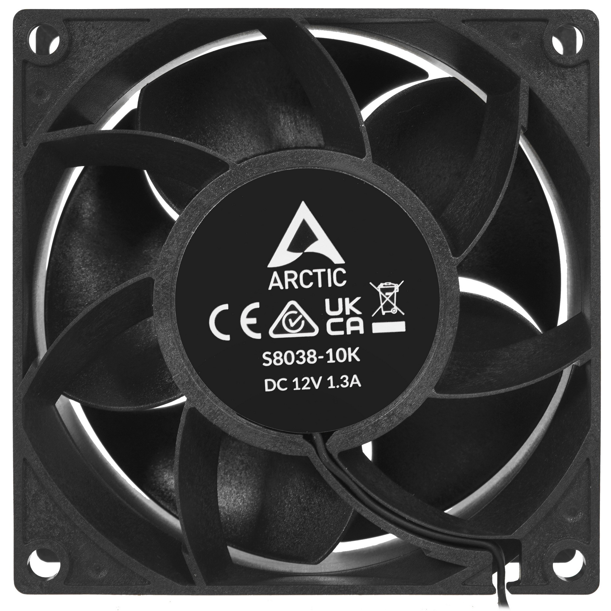 Вентилятор для корпуса Arctic S8038-10K черный, 80 мм, 10000 об/мин, 4 pin