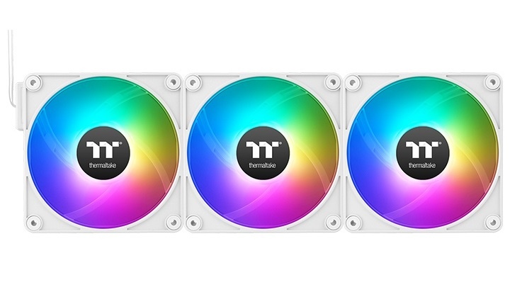 Комплект вентиляторов для корпуса Thermaltake CT120 EX Reverse ARGB Sync (3 шт.) белый, 120 мм, 2000