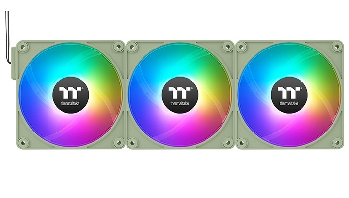 Комплект вентиляторов для корпуса Thermaltake CT120 EX Reverse ARGB Sync (3 шт.) зеленый, 120 мм, 20