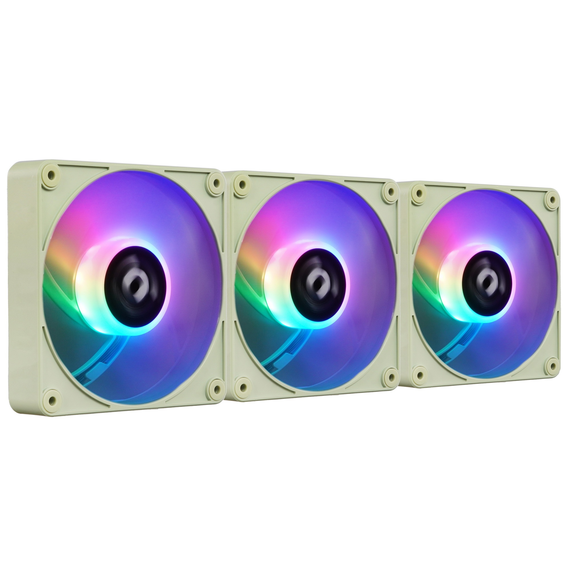 Комплект вентиляторов для корпуса Thermaltake CT120 EX Reverse ARGB Sync (3 шт.) зеленый, 120 мм, 20