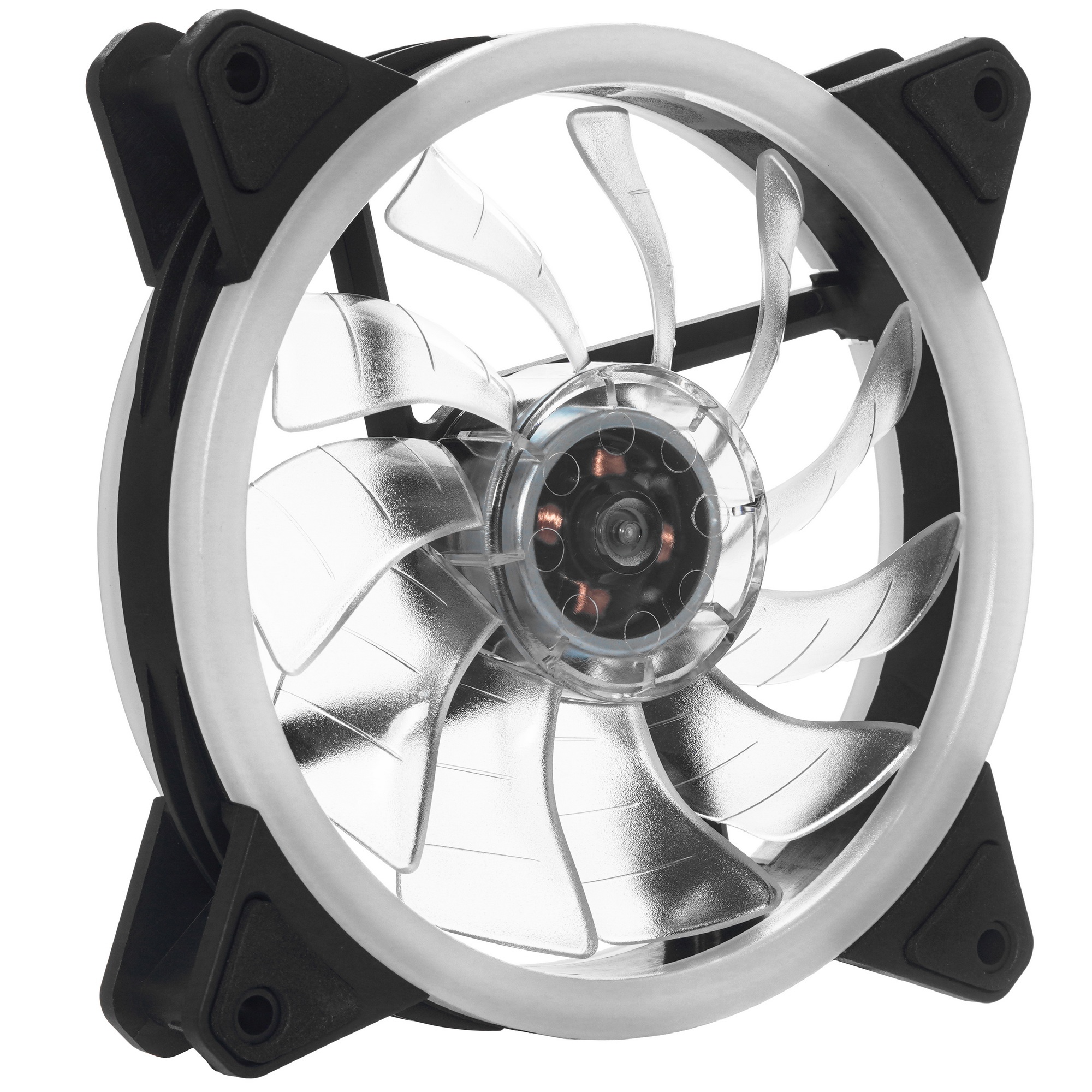 Вентилятор для корпуса Digma DFAN-FRGB3 черный, 120 мм, 1200 об/мин, 23 дБ, 4 pin