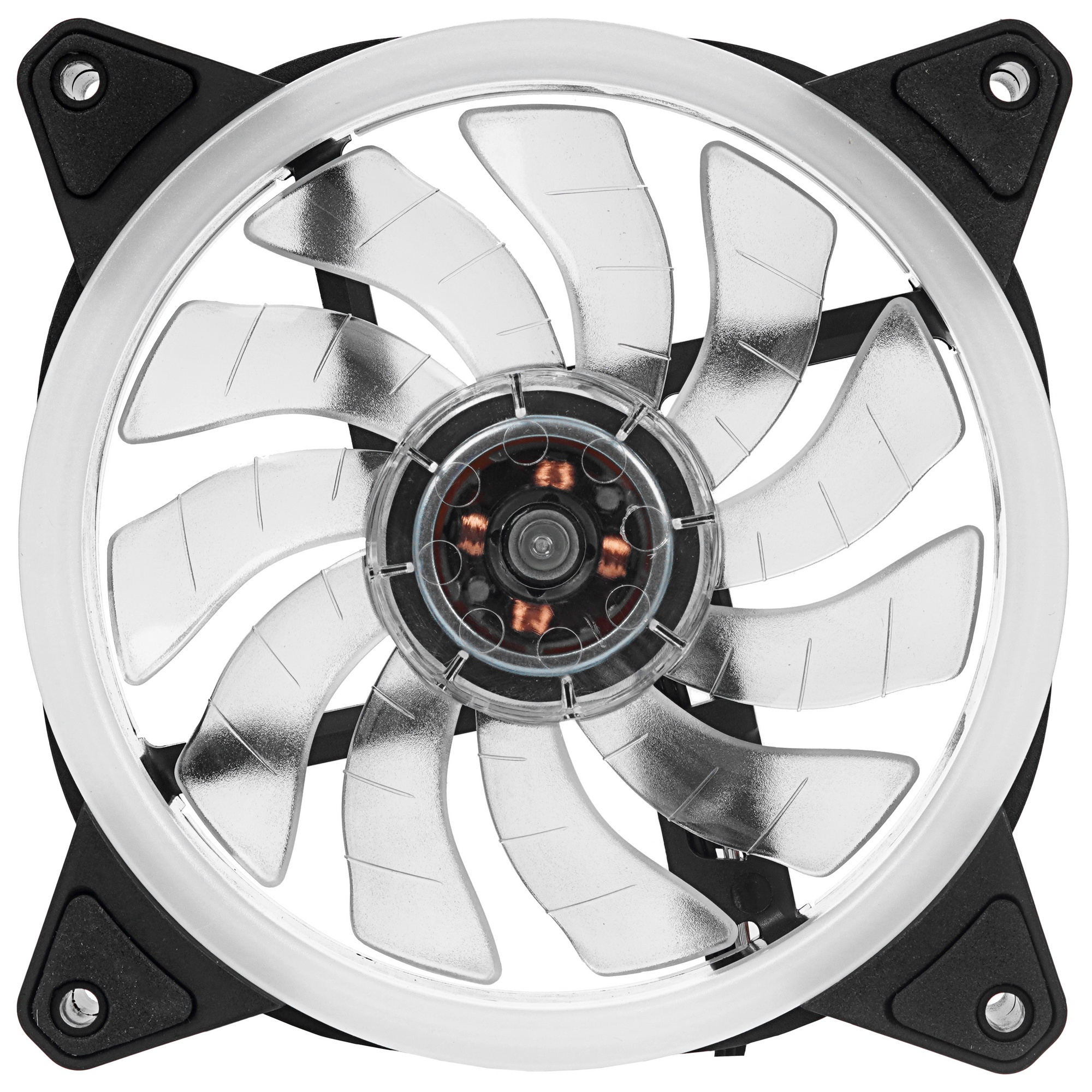 Вентилятор для корпуса Digma DFAN-FRGB3 черный, 120 мм, 1200 об/мин, 23 дБ, 4 pin