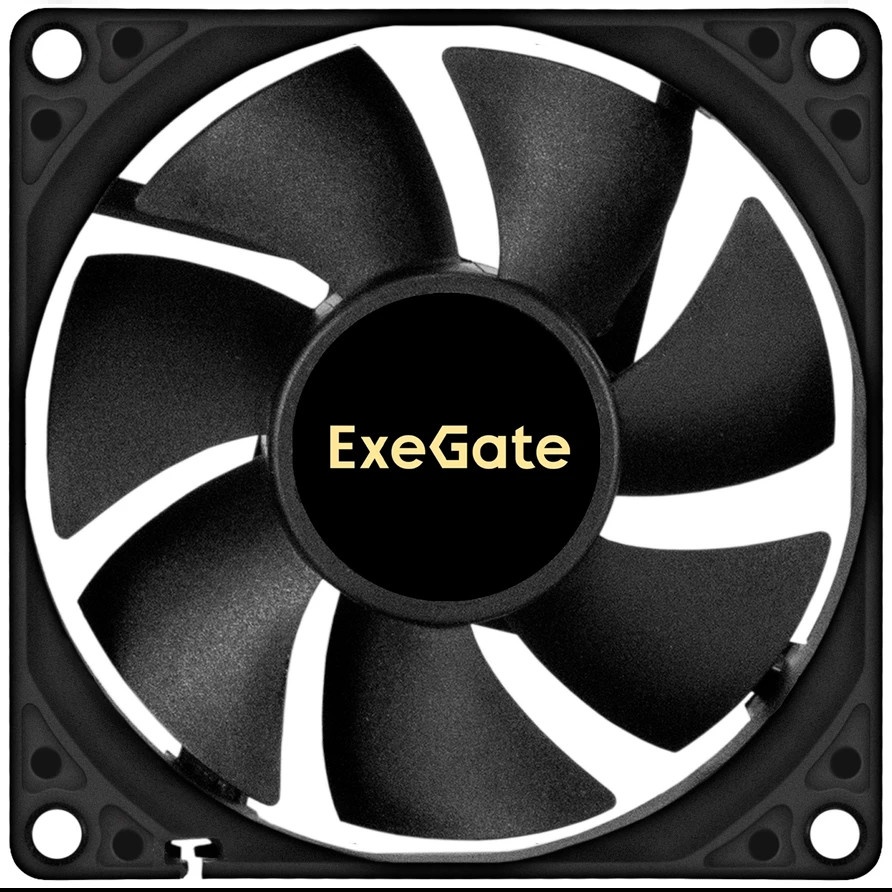 Вентилятор для корпуса ExeGate EX08020B3P-24 черный, 80 мм, 4000 об/мин, 42.3 дБ, 3 pin