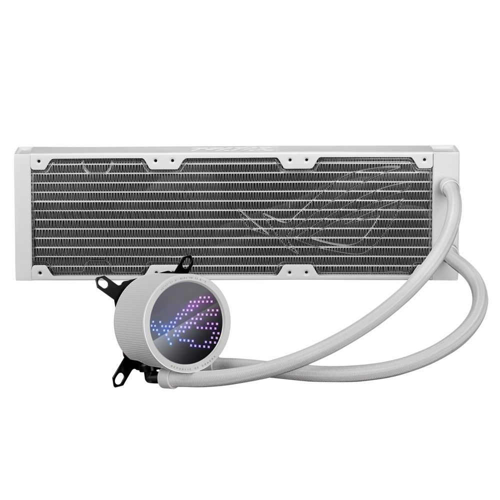 Жидкостная система охлаждения ASUS ROG RYUO III 360 ARGB белый, 120 мм, алюминий, 2200 об/мин, 36.45