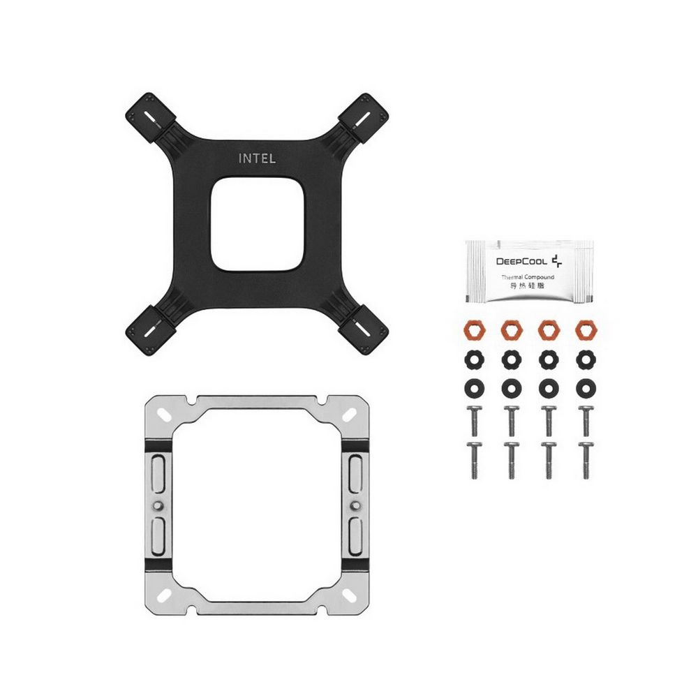 Кулер для процессора DEEPCOOL AG400 DIGITAL WH белый, 120 мм, алюминий/медь, 2100 об/мин, 31.6 дБ, 4