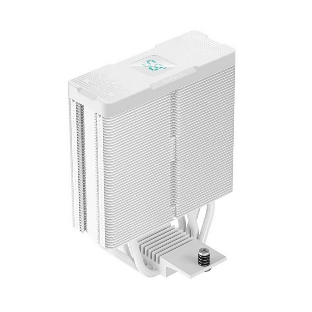 Кулер для процессора DEEPCOOL AG400 DIGITAL WH белый, 120 мм, алюминий/медь, 2100 об/мин, 31.6 дБ, 4