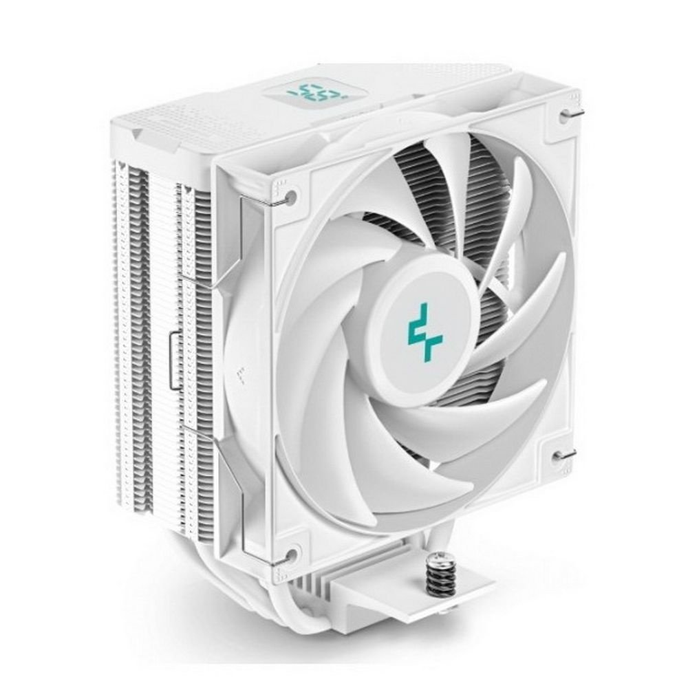 Кулер для процессора DEEPCOOL AG400 DIGITAL WH белый, 120 мм, алюминий/медь, 2100 об/мин, 31.6 дБ, 4