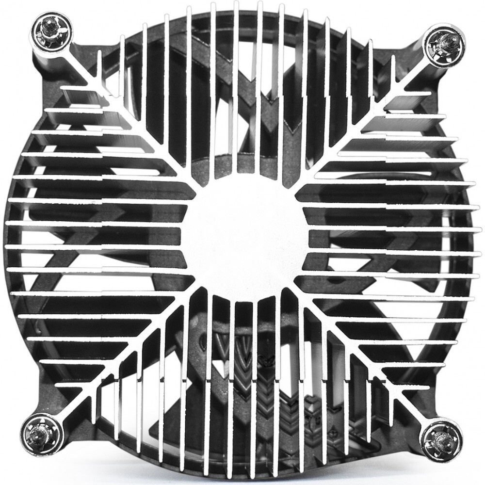 Кулер для процессора ExeGate Wizard EE91-PWM.RED серебристый, 90 мм, алюминий, 2400 об/мин, 24 дБ, 4