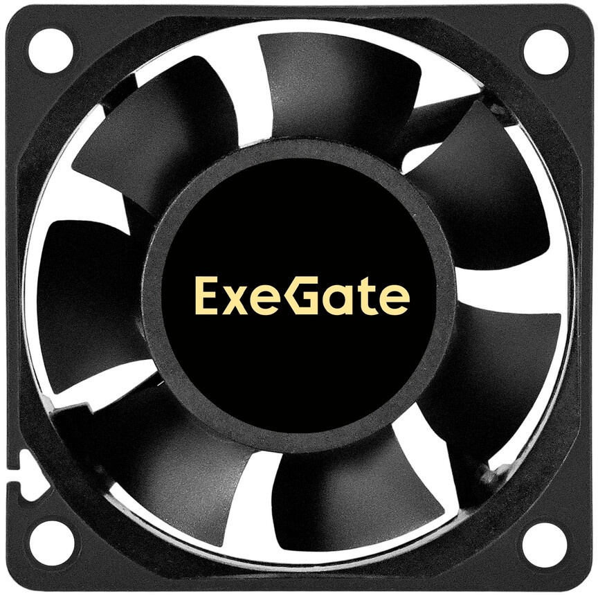 Вентилятор для корпуса ExeGate ExtraPower EP06025S3P-5 черный, 60 мм, 4800 об/мин, 33.5 дБ, 3 pin