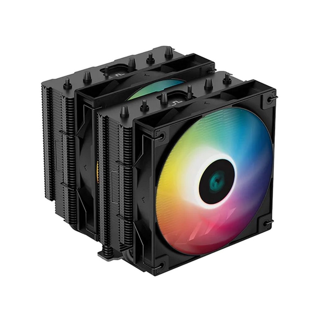 Кулер для процессора DEEPCOOL AG620 BK ARGB черный, 120 мм, алюминий/медь, 1850 об/мин, 29.4 дБ, 4 p