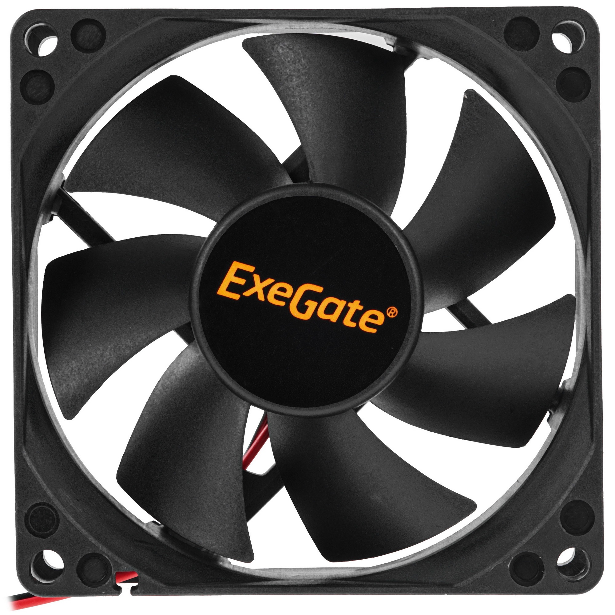 Вентилятор для корпуса ExeGate ExtraPower EP08025SM черный, 80 мм, 2500 об/мин, 25.5 дБ, 2 pin