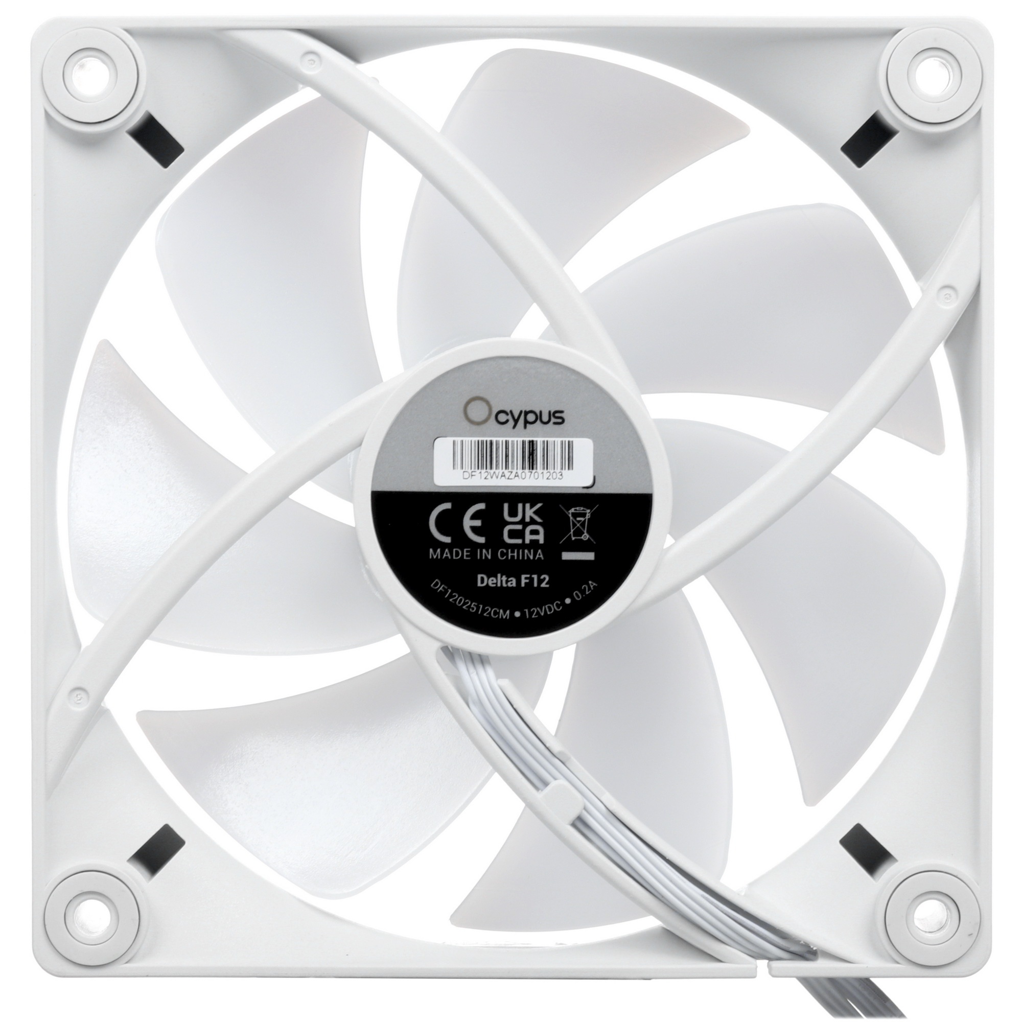 Комплект вентиляторов для корпуса Ocypus Delta F12 ARGB 3 IN 1  белый 120мм 2000rpm 29db 4-pin