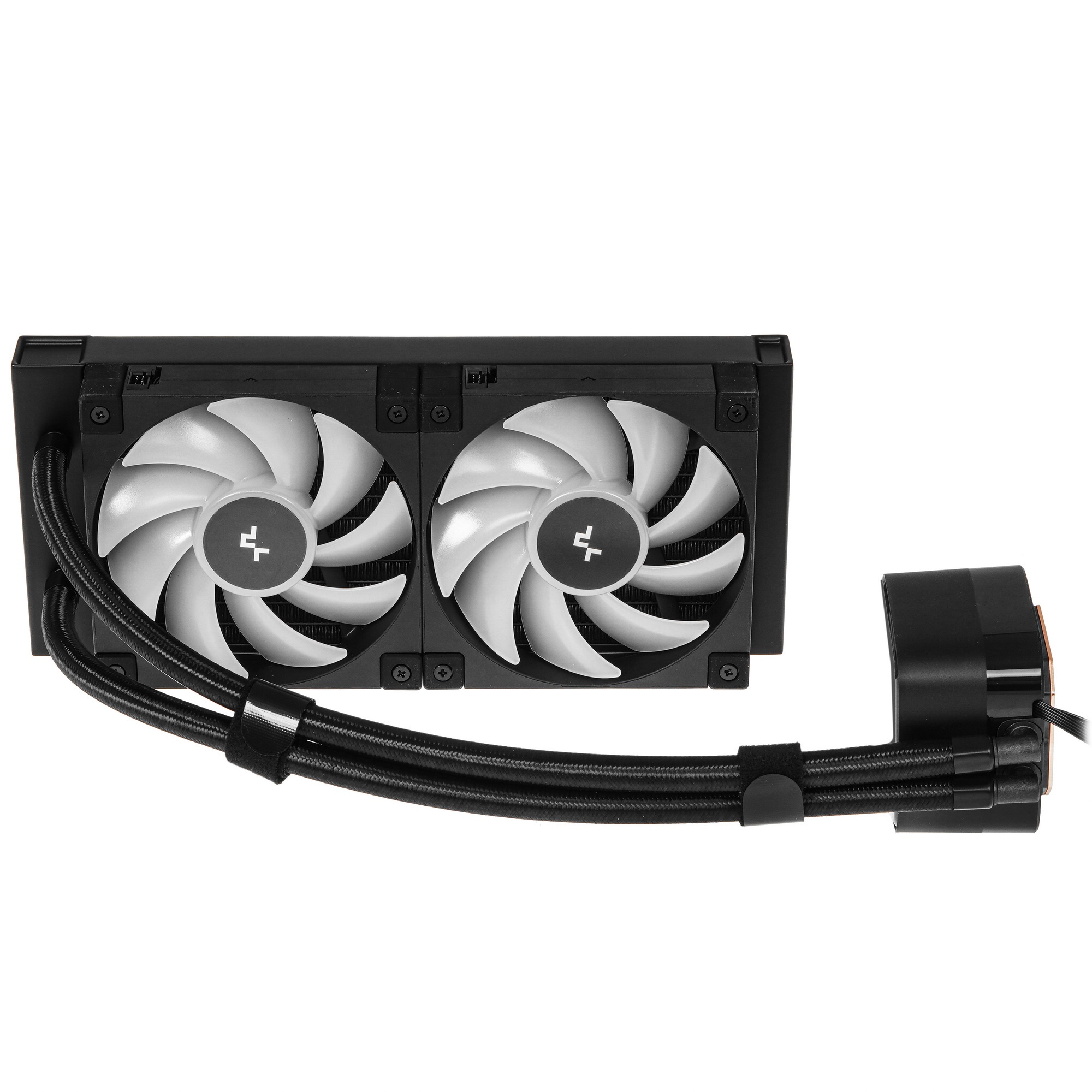 Система жидкостного охлаждения DEEPCOOL LD240 черный, 120 мм, алюминий/медь, 2400 об/мин, 38.71 дБ,