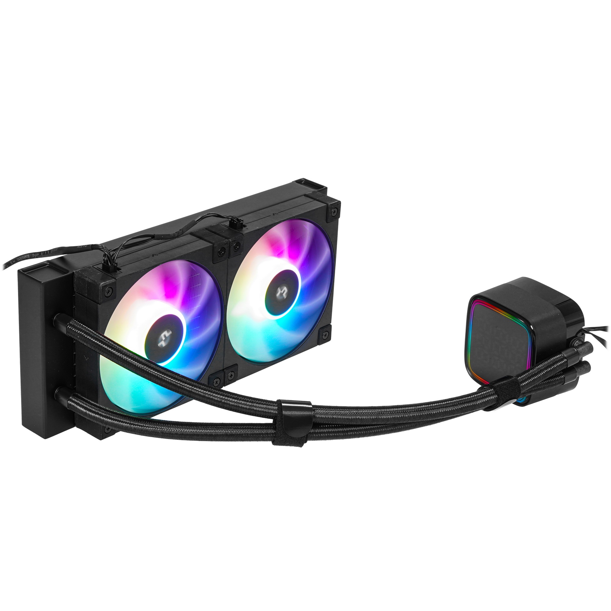 Система жидкостного охлаждения DEEPCOOL LD240 черный, 120 мм, алюминий/медь, 2400 об/мин, 38.71 дБ,