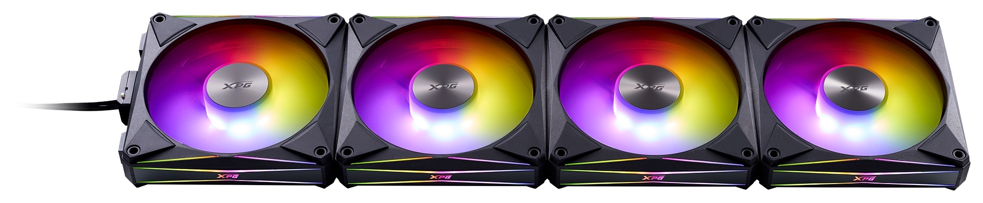 Вентилятор для корпуса ADATA XPG HURRICANE 120 PWM ARGB черный, 120 мм, пластик, 2000 об/мин, 18.17