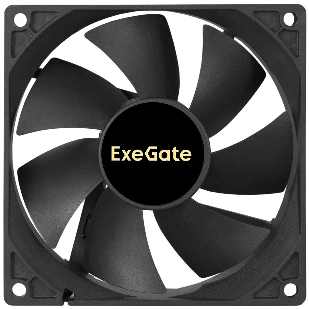 Вентилятор для корпуса ExeGate EX09225S3P-24 черный, 92 мм, 2800 об/мин, 34 дБ, 3 pin