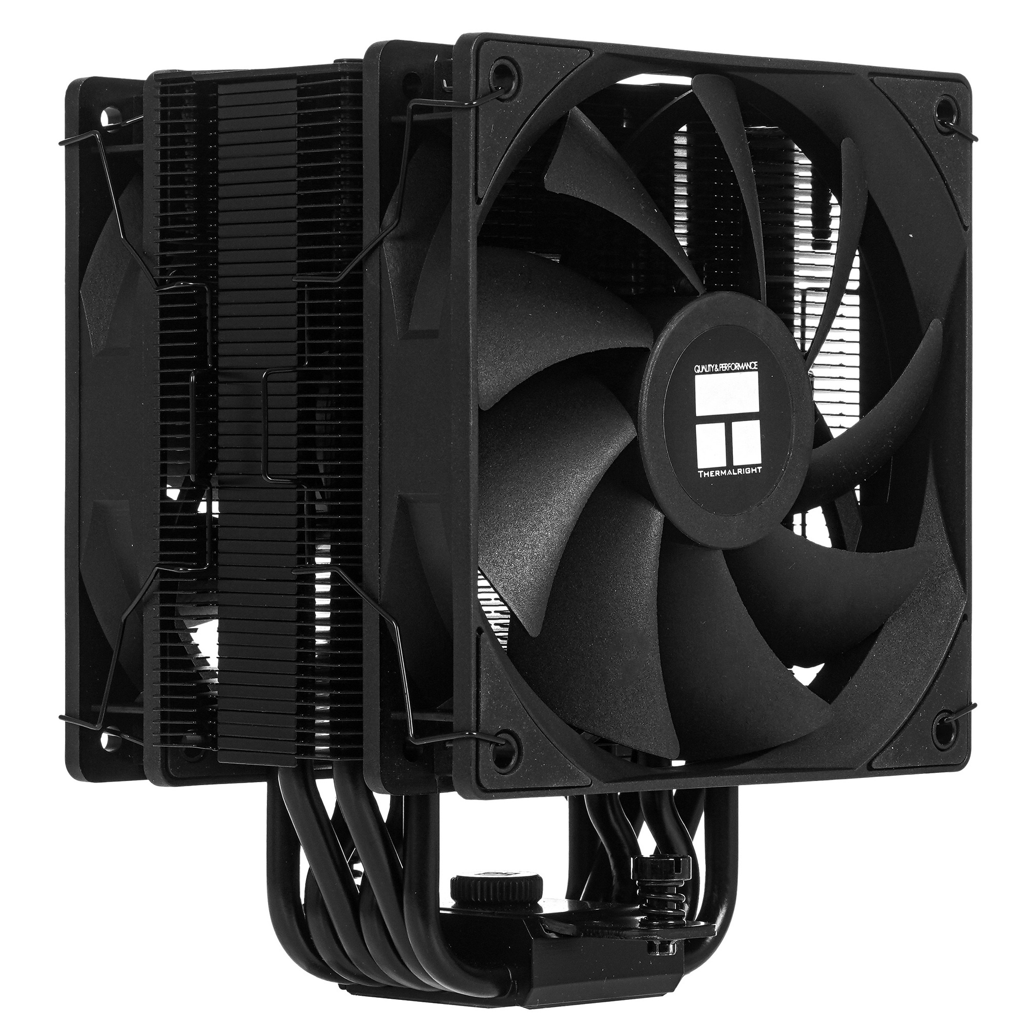 Кулер для процессора Thermalright Burst Assasin 120 EVO Dark (4-pin PWM, 156mm, Ni/CU, 6x6mm, 2x120m