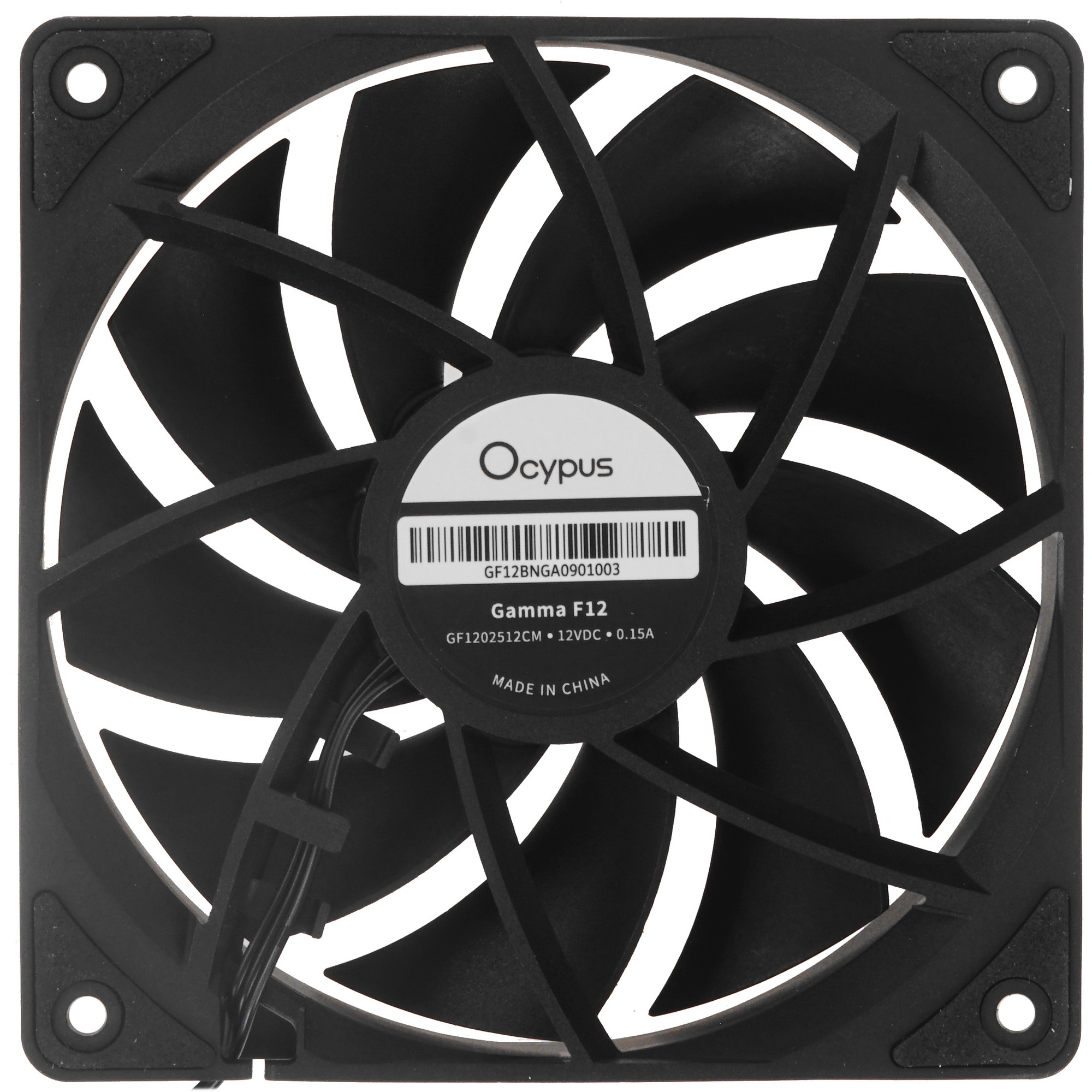 Вентилятор для корпуса Ocypus Gamma  F12 BK черный 120мм 1300rpm 24.5db 3-pin