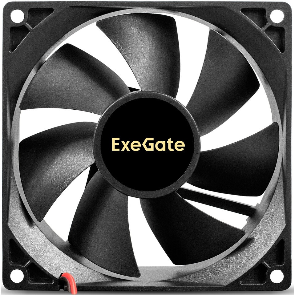 Вентилятор для корпуса ExeGate EX09225B3P-24 черный, 92 мм, 2750 об/мин, 35 дБ, 3 pin