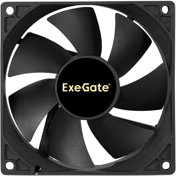 Вентилятор для корпуса ExeGate EX09225B3P-24 черный, 92 мм, 2750 об/мин, 35 дБ, 3 pin