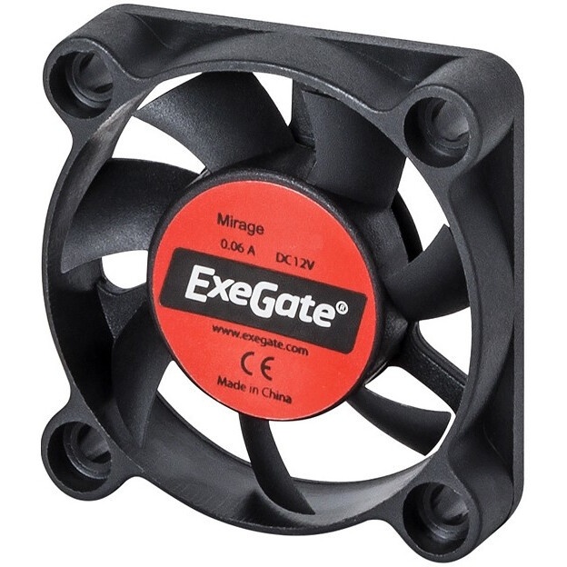 Вентилятор для корпуса ExeGate EX03010SB2P-5 черный, 30 мм, 9500 об/мин, 26 дБ, 3 pin