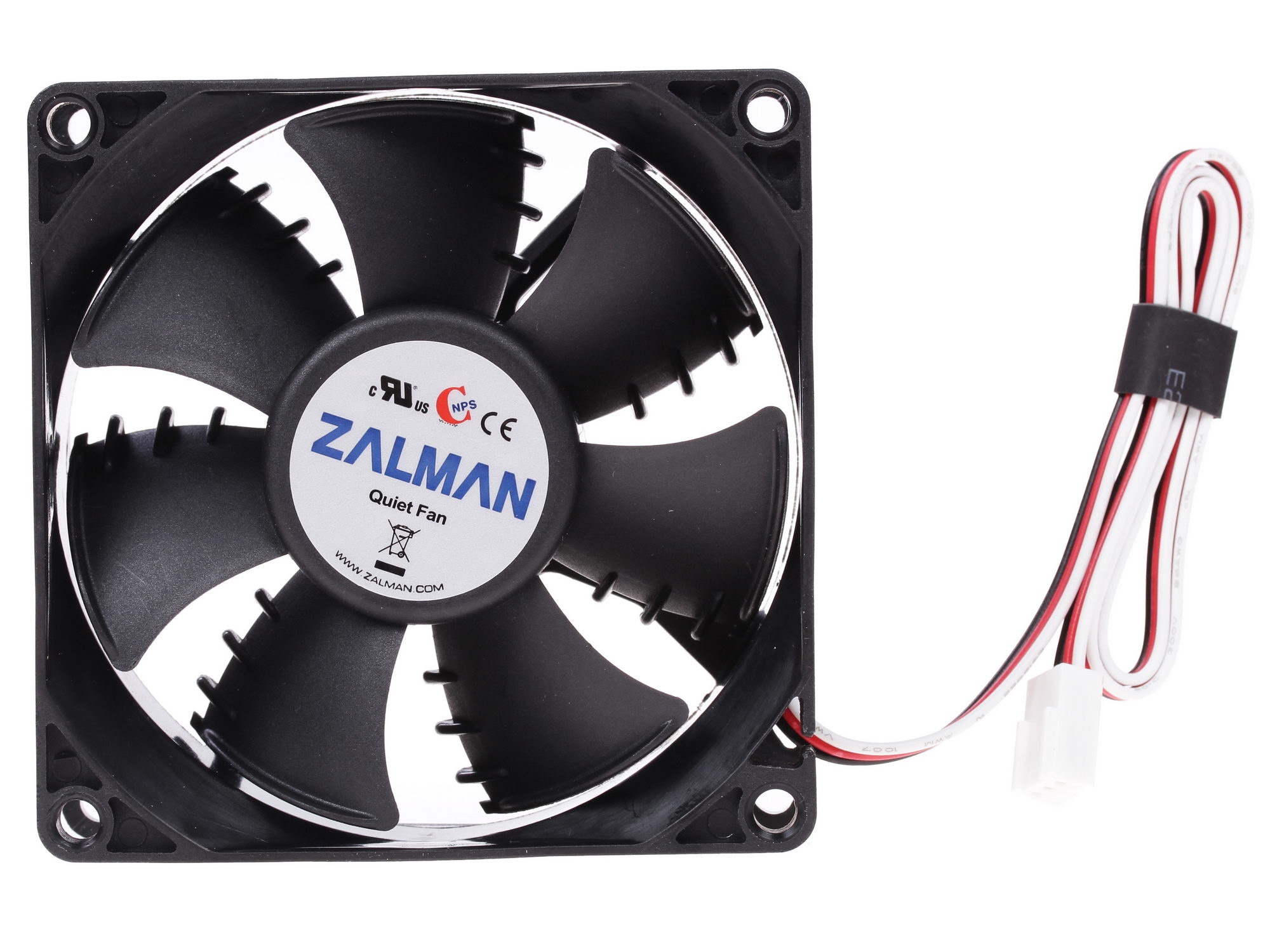 Вентилятор для корпуса Zalman ZM-F1 PLUS (SF) черный, 80 мм, 2000 об/мин, 23 дБ, 3 pin