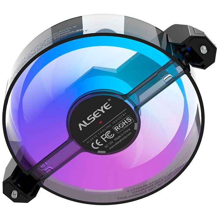 Вентилятор для корпуса Alseye Mirror-W-P белый, 120 мм, 2000 об/мин, 35.2 дБ, 4 pin