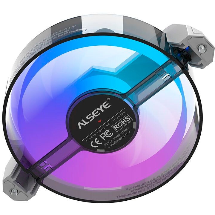 Вентилятор для корпуса Alseye Mirror-W-P белый, 120 мм, 2000 об/мин, 35.2 дБ, 4 pin
