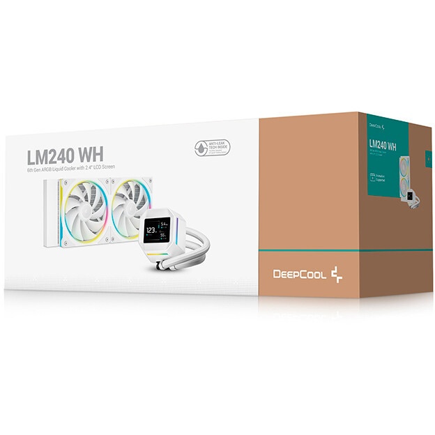 Система жидкостного охлаждения DeepСool LE240 V2 WH (R-LE360-BKAMMC-G-2)