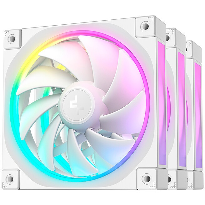 Комплект вентиляторов для корпуса DEEPCOOL CF120-3 IN 1 черный, 120 мм, 1500 об/мин, 27 дБ, 4 pin