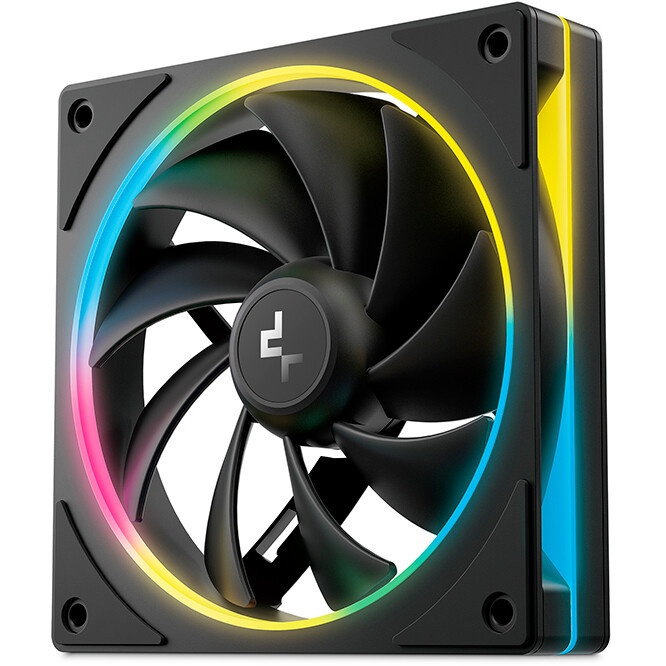 Комплект вентиляторов для корпуса DEEPCOOL CF120-3 IN 1 черный, 120 мм, 1500 об/мин, 27 дБ, 4 pin