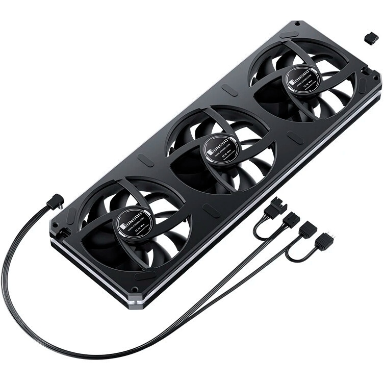 Комплект вентиляторов для корпуса DEEPCOOL CF120-3 IN 1 черный, 120 мм, 1500 об/мин, 27 дБ, 4 pin