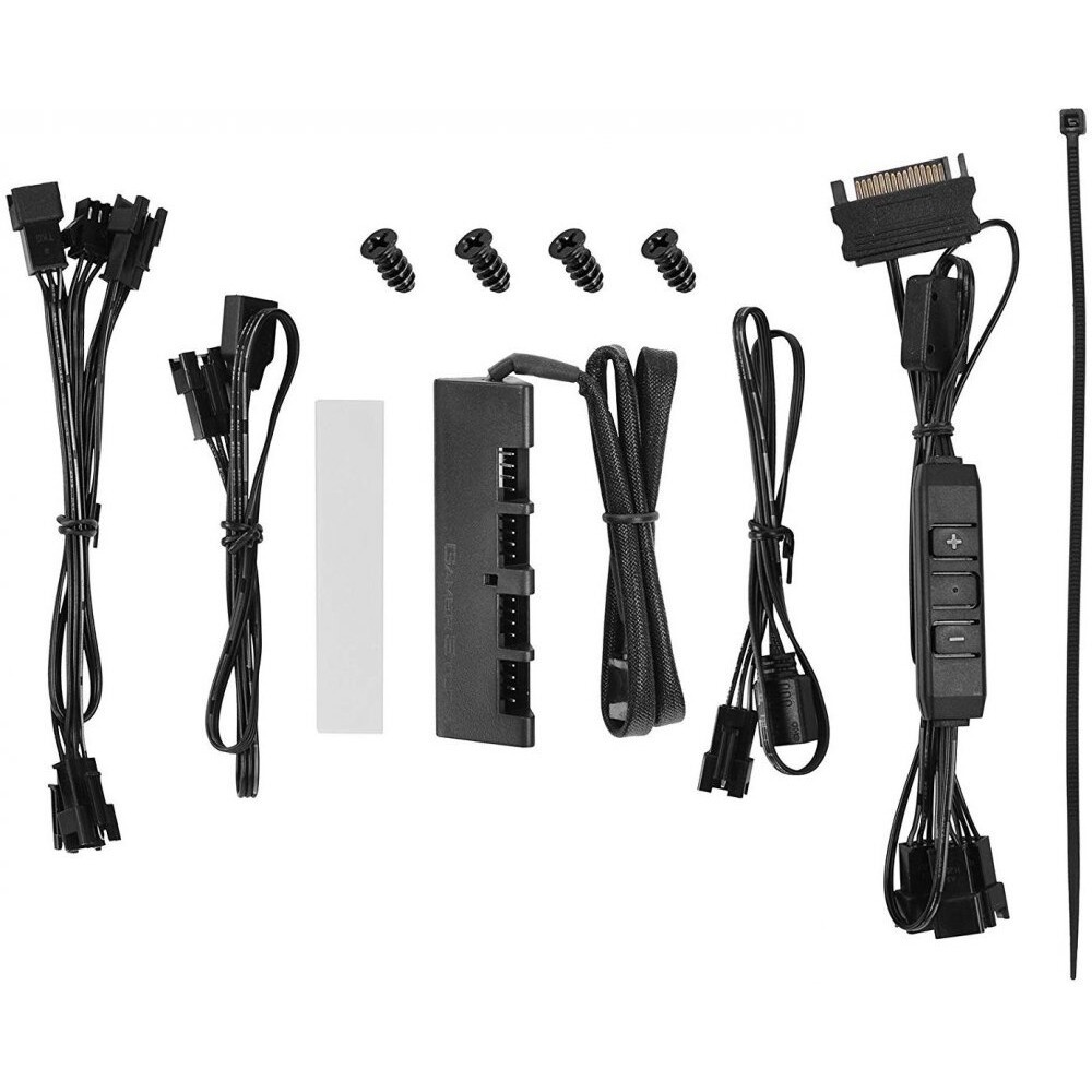 Комплект вентиляторов для корпуса DEEPCOOL CF120-3 IN 1 черный, 120 мм, 1500 об/мин, 27 дБ, 4 pin