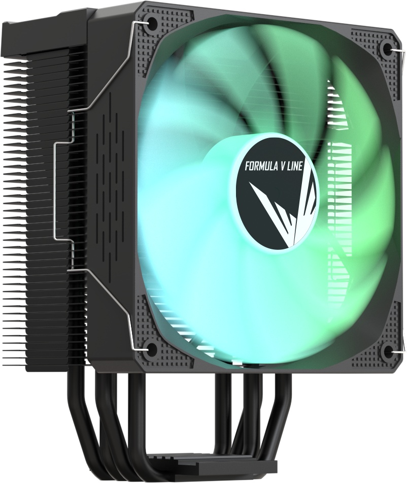 Устройство охлаждения (кулер) Aerocool Formula Ice Burg ARPW 4P ARGB белый 90мм алюминий+медь 1600rp
