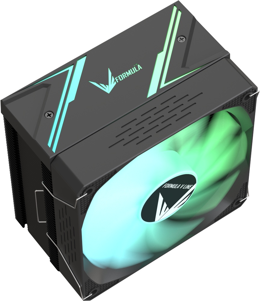Устройство охлаждения (кулер) Aerocool Formula Ice Burg ARPW 4P ARGB белый 90мм алюминий+медь 1600rp