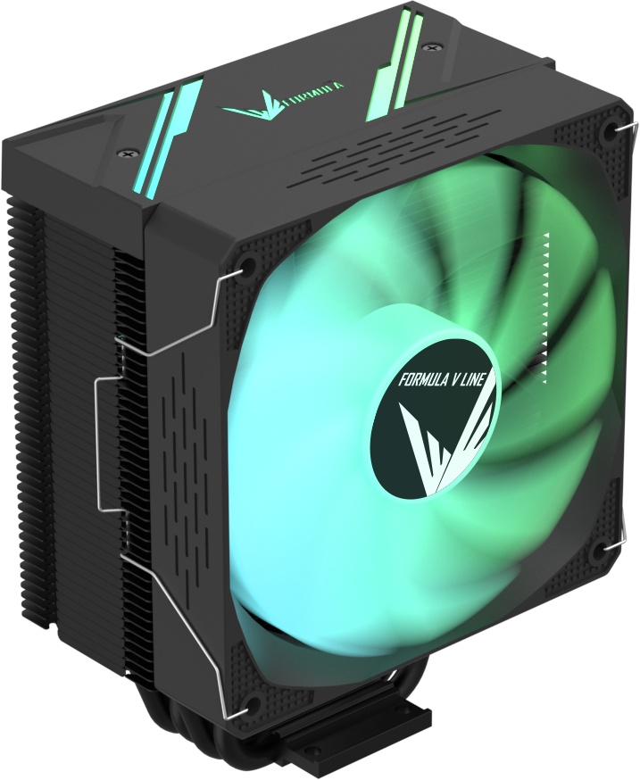 Устройство охлаждения (кулер) Aerocool Formula Ice Burg ARPW 4P ARGB белый 90мм алюминий+медь 1600rp