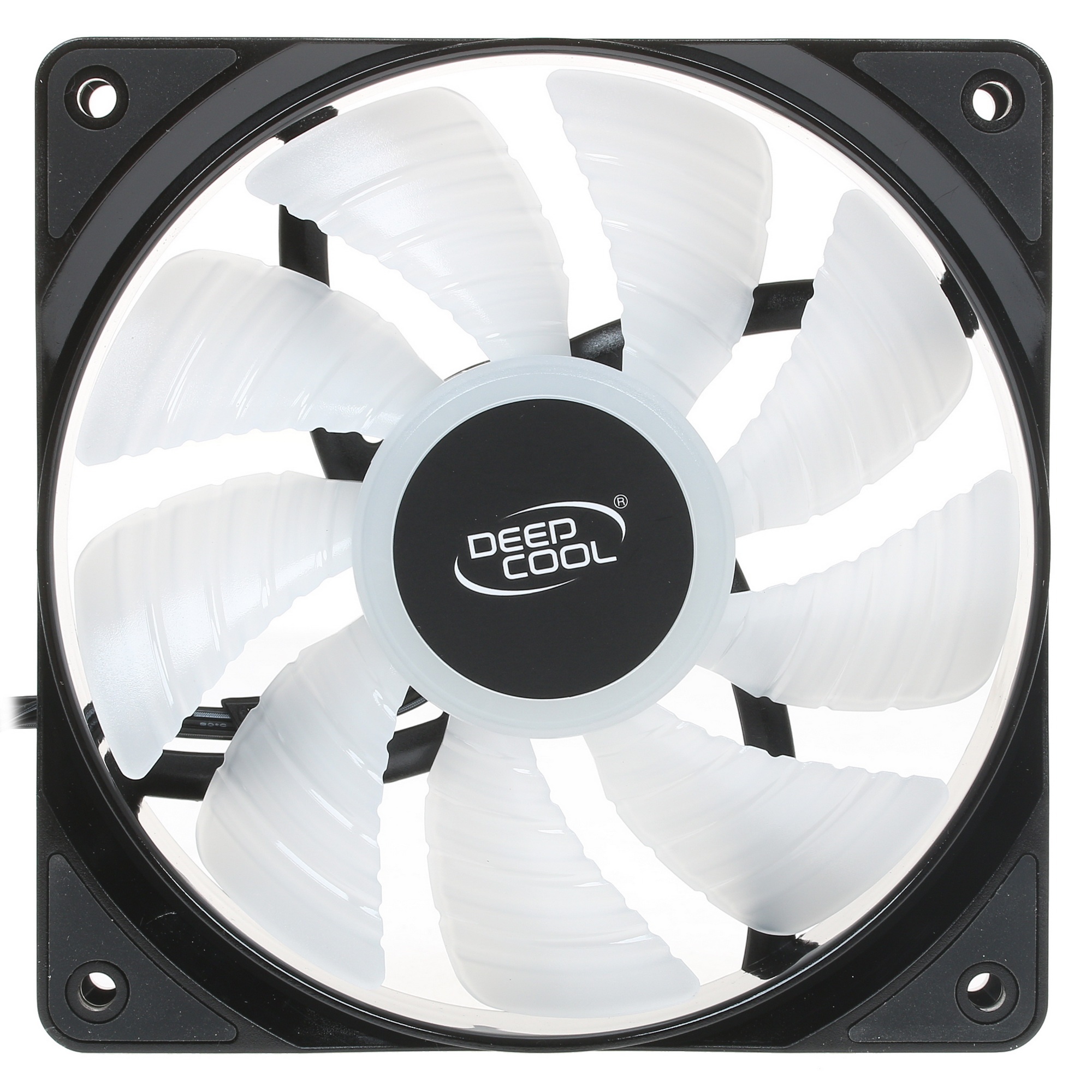 Вентилятор для корпуса DEEPCOOL CF120 черный, 120 мм, 1500 об/мин, 27 дБ, 4 pin