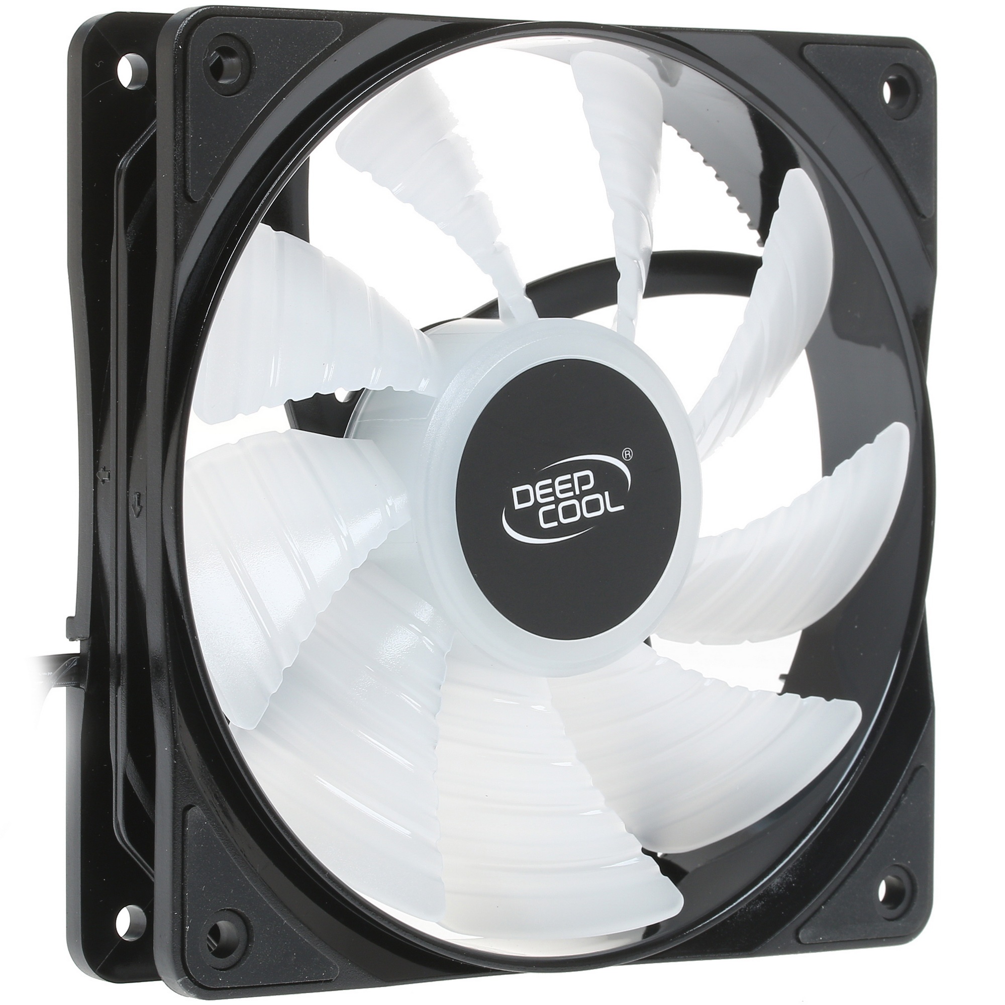 Вентилятор для корпуса DEEPCOOL CF120 черный, 120 мм, 1500 об/мин, 27 дБ, 4 pin